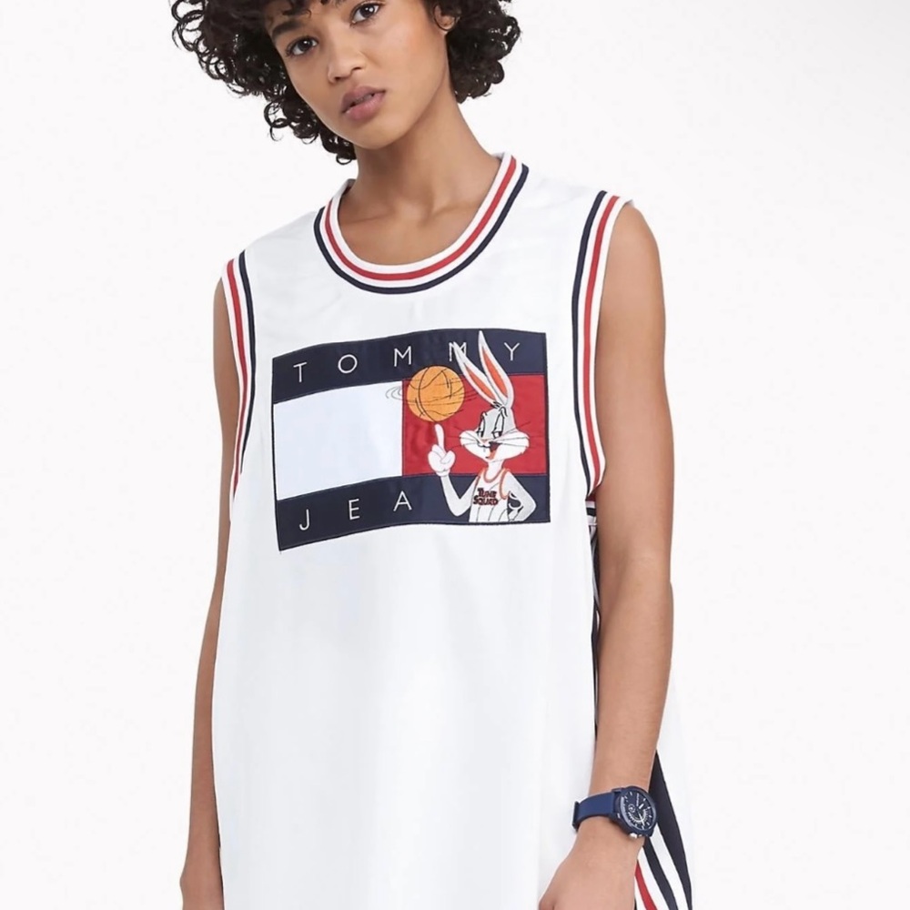 Tommy Hilfiger White and Red Kids Matching Set Space Jam